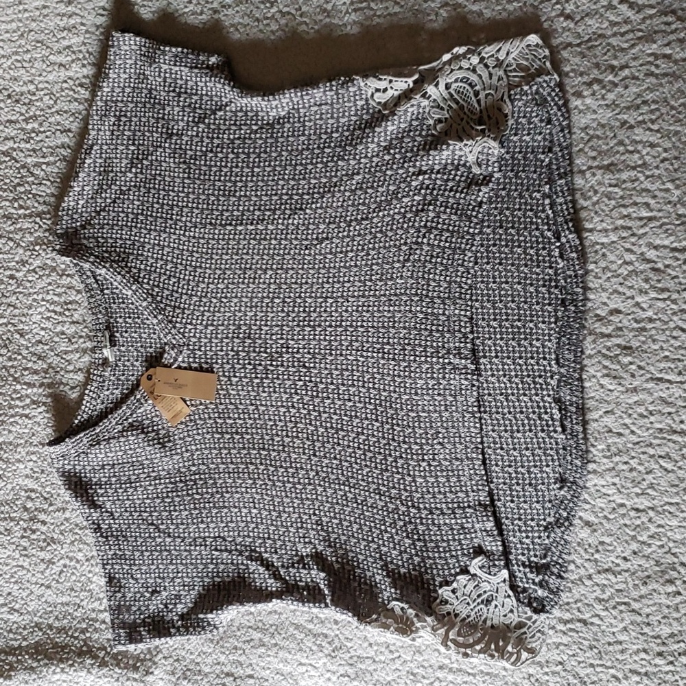NWT AE Lacy V-Neck Sweater Top
